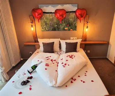 Ein Bett oder Betten in einem Zimmer der Unterkunft Hotel Goldenes Fass