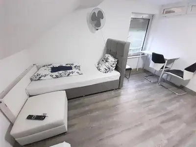 Ein Sitzbereich in der Unterkunft Apartment44Loft