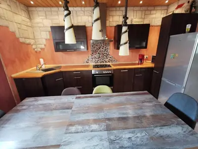 Küche/Küchenzeile in der Unterkunft Ferienwohnung Haus Willi