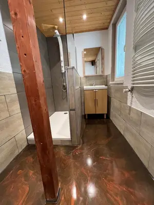 Ein Badezimmer in der Unterkunft Ferienwohnung Haus Willi