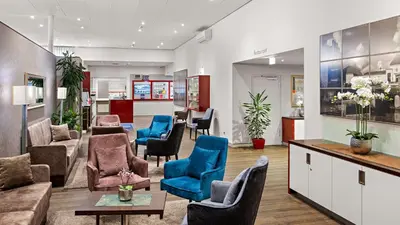 Ein Sitzbereich in der Unterkunft Best Western Hotel Darmstadt Mitte