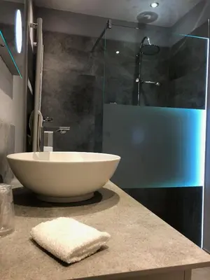 Ein Badezimmer in der Unterkunft Hotel-Restaurant Barbarossahof