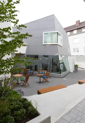 Das Gebäude in dem sich das Hotel befindet