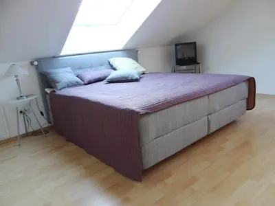 Ein Bett oder Betten in einem Zimmer der Unterkunft Ferienwohnung Haida