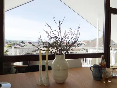 Ein Balkon oder eine Terrasse in der Unterkunft Ferienwohnung Haida