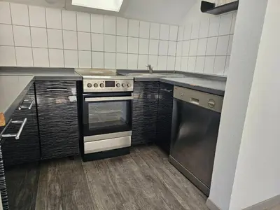 Küche/Küchenzeile in der Unterkunft Monteurwohnung - Business Apartment