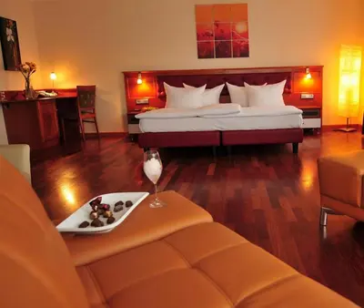 Ein Bett oder Betten in einem Zimmer der Unterkunft Hotel Santo