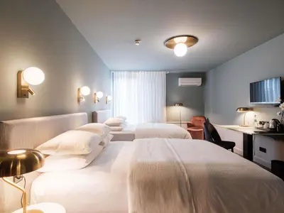 Ein Bett oder Betten in einem Zimmer der Unterkunft Mercure Hotel Pforzheim
