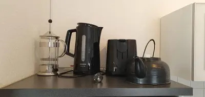 Kaffee-/Teezubehör in der Unterkunft Komfortables 3-Zimmer Apartment in Schwetzingen zwischen Mannheim und Heidelberg