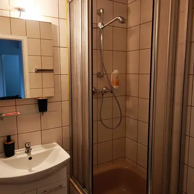 Ein Badezimmer in der Unterkunft Hotel Hasselberg