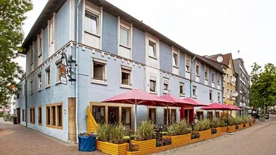 Das Gebäude in dem sich die Pension befindet