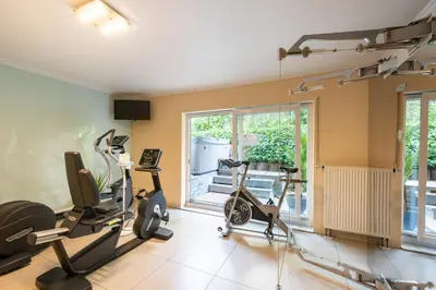 Das Fitnesscenter und/oder die Fitnesseinrichtungen in der Unterkunft Hotel Ziegelruh
