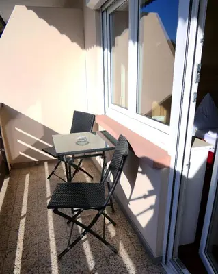 Ein Balkon oder eine Terrasse in der Unterkunft Hotel Christel