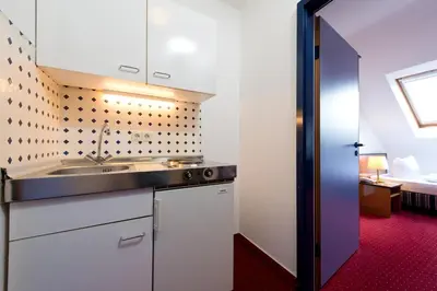 Küche/Küchenzeile in der Unterkunft ACHAT Hotel Frankenthal in der Pfalz
