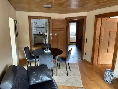 Ein Sitzbereich in der Unterkunft Ferienwohnung Anke Kaufmann