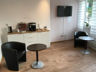 Küche/Küchenzeile in der Unterkunft Komfort Hotel Ludwigsburg