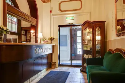 Ein Sitzbereich in der Unterkunft Trip Inn Hotel Blankenburg
