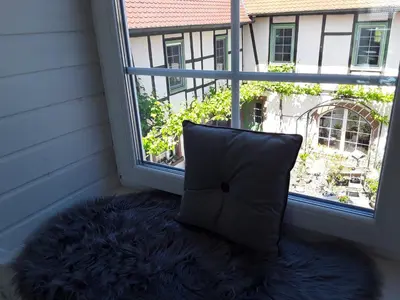 Ein Sitzbereich in der Unterkunft Willkommen in unserem kleinen Paradies