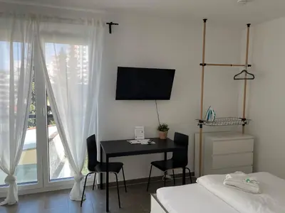 TV/Unterhaltungsangebot in der Unterkunft Nibelungen Apartments