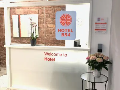 Ein Zertifikat, Auszeichnung, Logo oder anderes Dokument, das in der Unterkunft Hotel B54 Heidelberg City ausgestellt ist