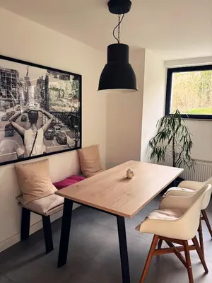 Ein Sitzbereich in der Unterkunft Miltenberg Moments Ferienwohnung