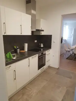 Küche/Küchenzeile in der Unterkunft Ferienwohnung