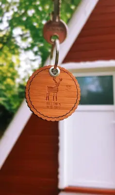 Ein Zertifikat, Auszeichnung, Logo oder anderes Dokument, das in der Unterkunft Ferienhaus Kleine Auszeit ausgestellt ist