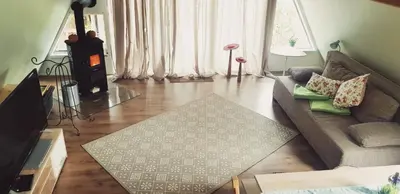 Ein Sitzbereich in der Unterkunft Ferienhaus Kleine Auszeit