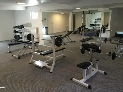 Das Fitnesscenter und/oder die Fitnesseinrichtungen in der Unterkunft Wincent Hotel GmbH