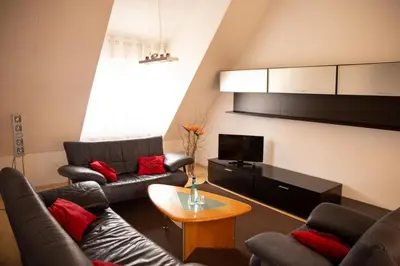 TV/Unterhaltungsangebot in der Unterkunft Ferienwohnung Wappenstube