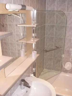 Ein Badezimmer in der Unterkunft Haus am Fürstenweg