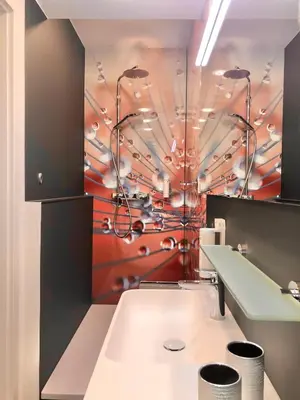 Ein Badezimmer in der Unterkunft Hotel Garni 