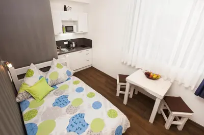 Ein Bett oder Betten in einem Zimmer der Unterkunft Pension SiLa
