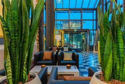 Ein Sitzbereich in der Unterkunft nestor Hotel Stuttgart-Ludwigsburg