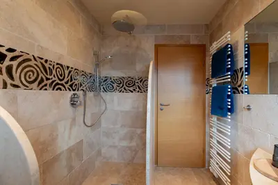 Ein Badezimmer in der Unterkunft Laura‘s Heimat