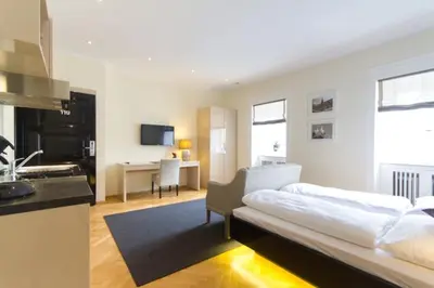 Ein Bett oder Betten in einem Zimmer der Unterkunft Die Villa