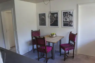 Ein Sitzbereich in der Unterkunft Burg Freienstein Blick 4 Sterne mit Sauna
