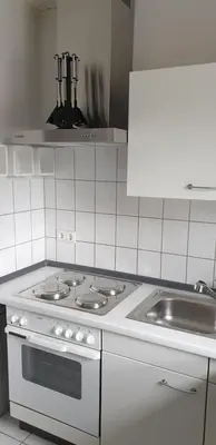 Küche/Küchenzeile in der Unterkunft Ferienwohnung Bernhard