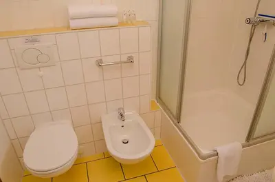 Ein Badezimmer in der Unterkunft Haus Storck