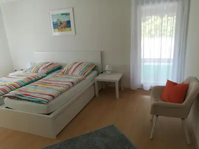 Ein Bett oder Betten in einem Zimmer der Unterkunft Am Mühlbach