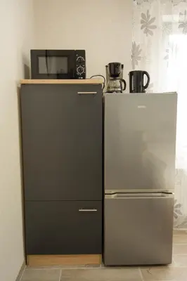 Küche/Küchenzeile in der Unterkunft Mainzimmer - Business Apartments