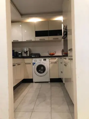 Küche/Küchenzeile in der Unterkunft blau Wohnung