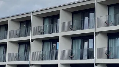 Ein Balkon oder eine Terrasse in der Unterkunft City Apartments Kaiserslautern