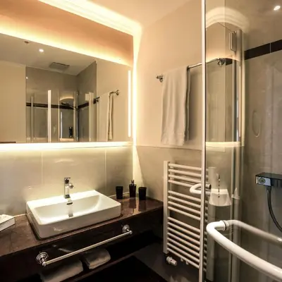 Ein Badezimmer in der Unterkunft Hotel Mack Private Inn