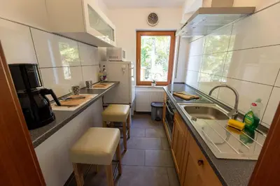 Küche/Küchenzeile in der Unterkunft Brands Appartement