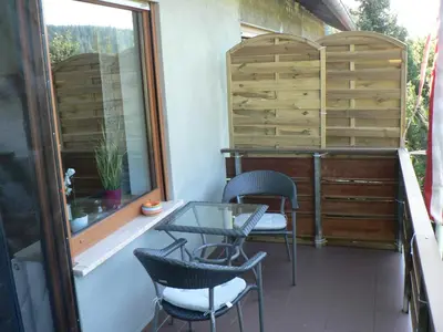Ein Balkon oder eine Terrasse in der Unterkunft Brands Appartement