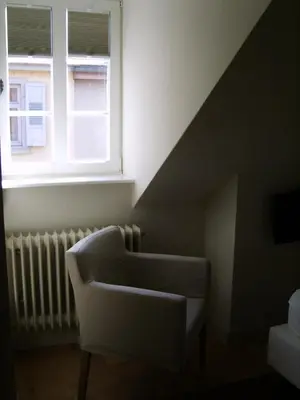 Ein Sitzbereich in der Unterkunft Hotel Schnookeloch