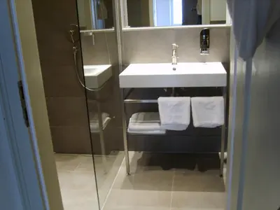 Ein Badezimmer in der Unterkunft Hotel Schnookeloch