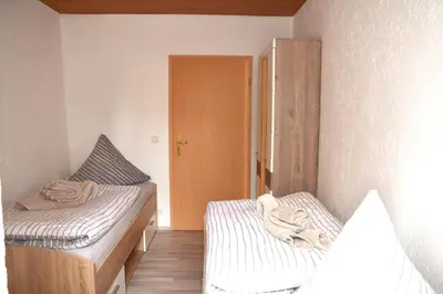 Ein Bett oder Betten in einem Zimmer der Unterkunft FeWo 1 - Deidesheim