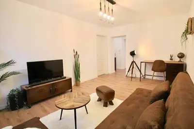 TV/Unterhaltungsangebot in der Unterkunft Fantastische Moderne und Zentrale Wohnung mit Balkon